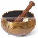 Tibetan Singing Bowls With Five Embossed Buddha 4.5 inch : From Anabia Agate Bolws