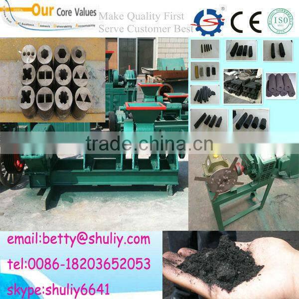 coal dust charcoal briquette extruder machine