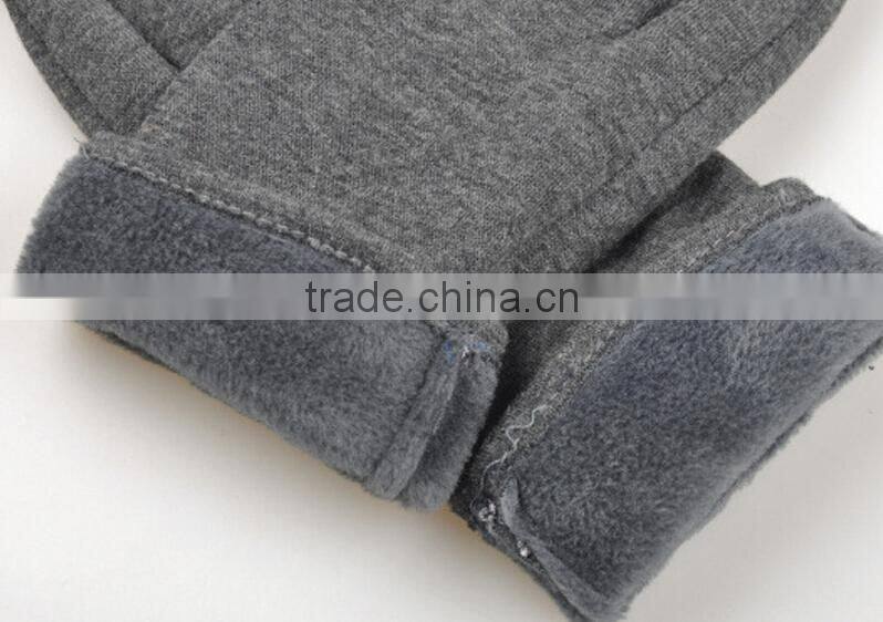 New Autumn Winter Womens Touch Screen Gloves Winter Knit Velvet Warm Gloves Mittens Lace Side Design