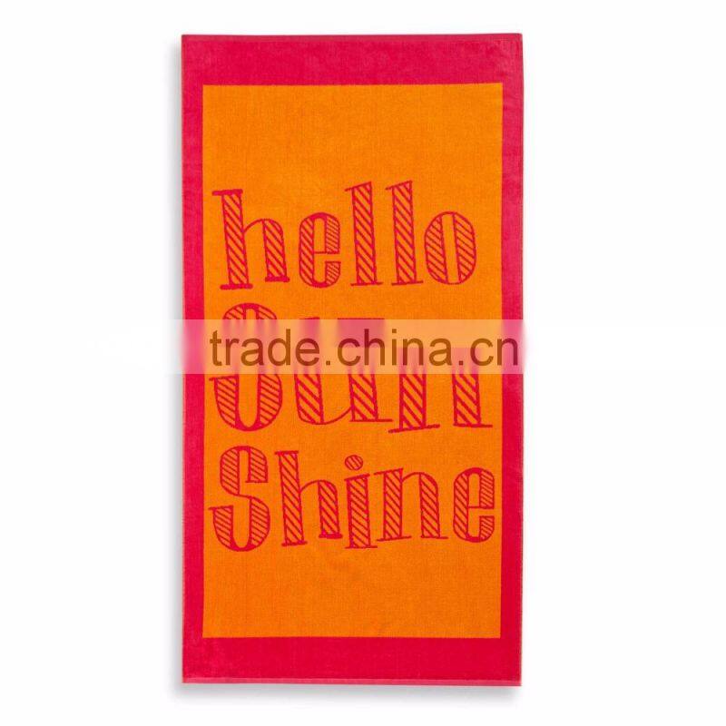 Cheap Promotional Custom Logo 80% Polyester 20% Polyamide Microfiber Beach Towel