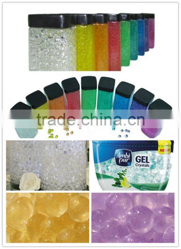 Green hydroponics rainbow crystal clay water beads