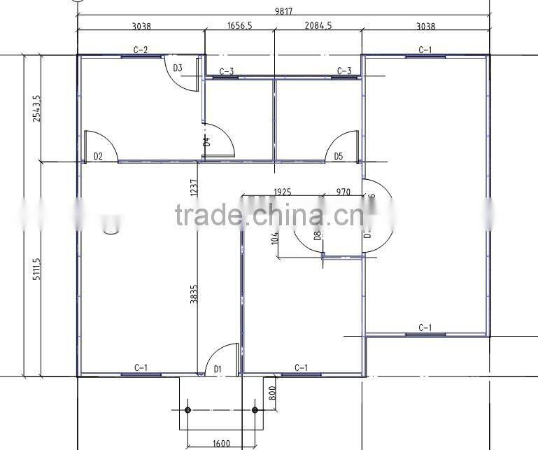 sandwich panel low cost house design