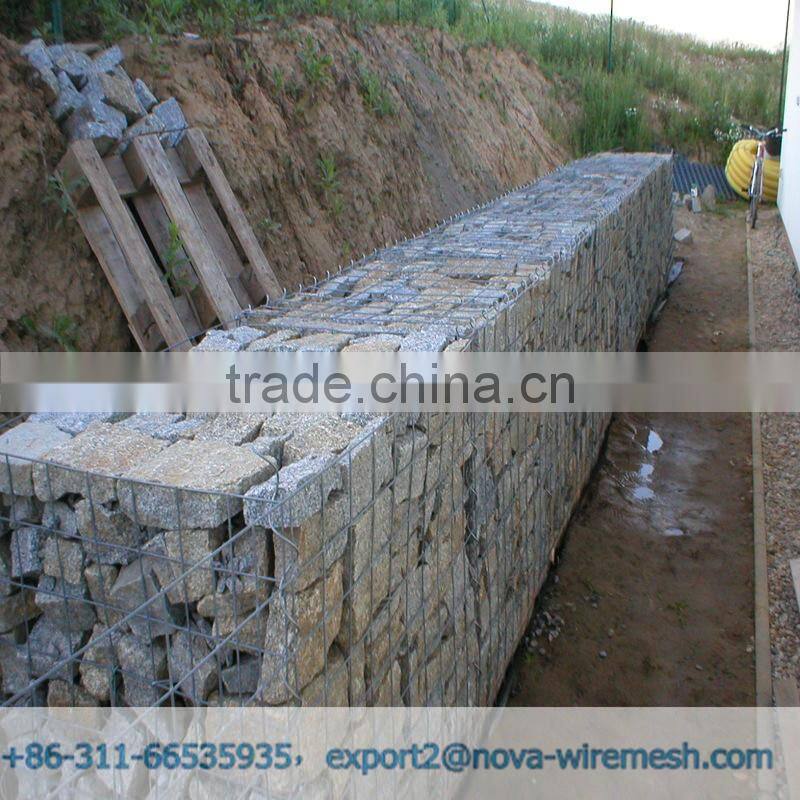 Factory price galvanized square welded gabion wire mesh