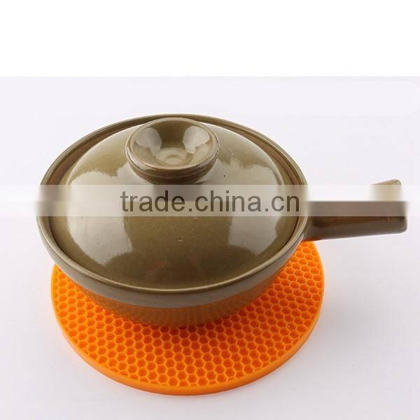 Popular Kitchen Table Accessories Heat Resistant Honeycomb Silicone Pot Holder, Silicone Coaster