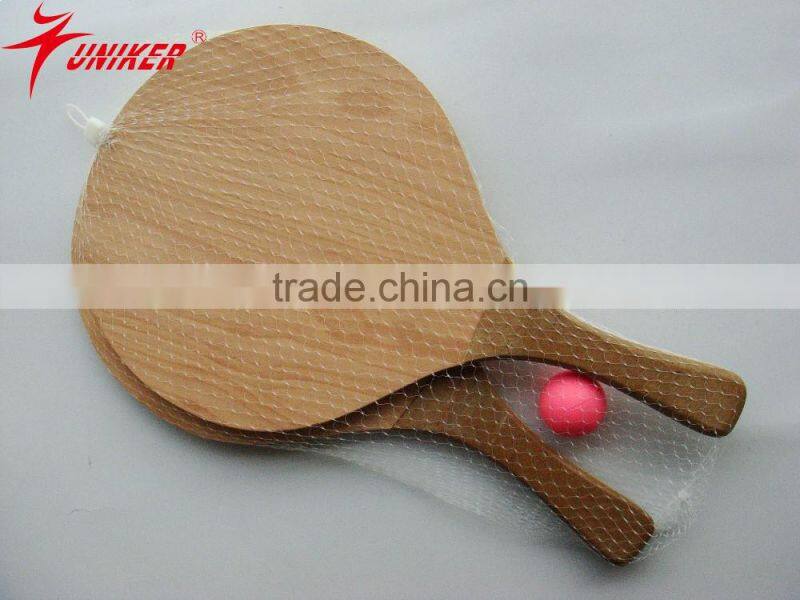 Hot Selling Wooden Beach Bat And Ball Set for Outdoor Sports