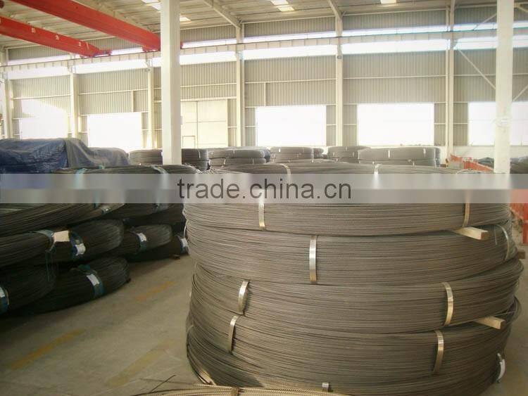Grade 250 /Grade 270 1*7 prestressed concrete steel strand for construction