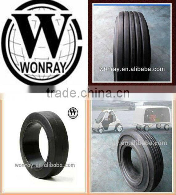 top3 brand wonray tires solid trailer tire 3.60-8 with wheel rims for sale