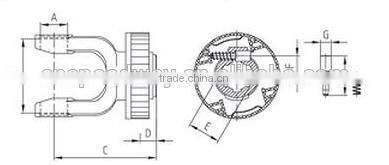 tractor part of pto drive shaft yoke for pto shaft