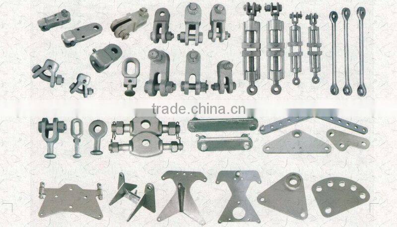 Professional OEM lost wax casting overhead line hardware electric fitting socket clevis with split pin