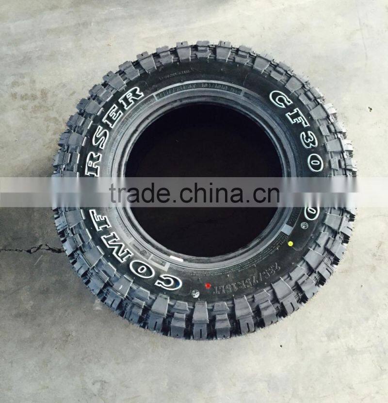 china factory supply mud tyres,16-20inch M/T car tyres