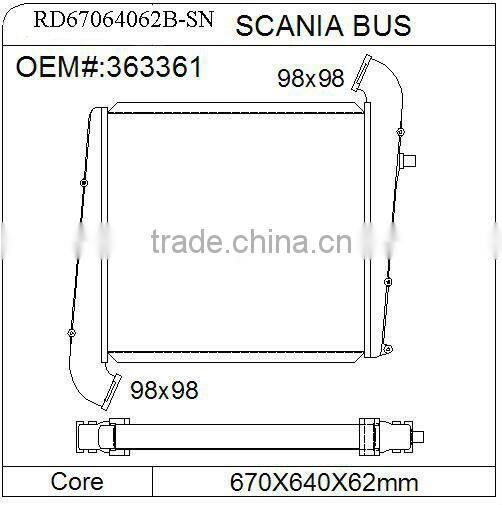 duty truck parts radiators scania intercooler