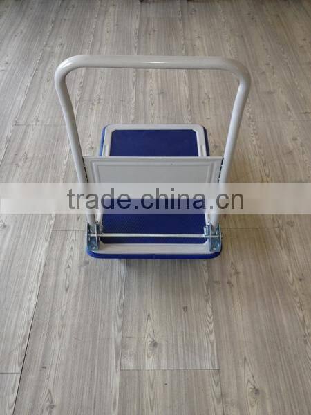 Foldable Industrial Rolling Warehouse Logistics Trolley With 4 Wheel