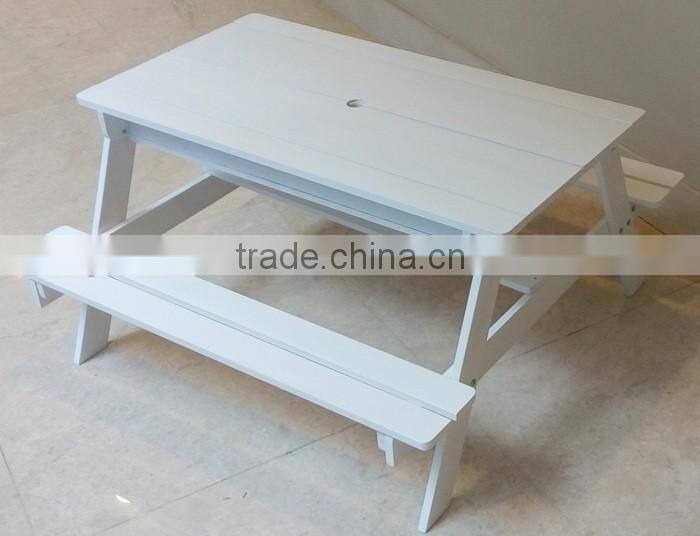 Outdoor Solid Wood Children Kids Sandpit Picnic table