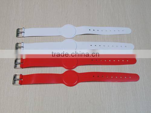 MF 1K/S50 RFID printable Silicone/Rubber/Reusable Wristbands for Festival Events