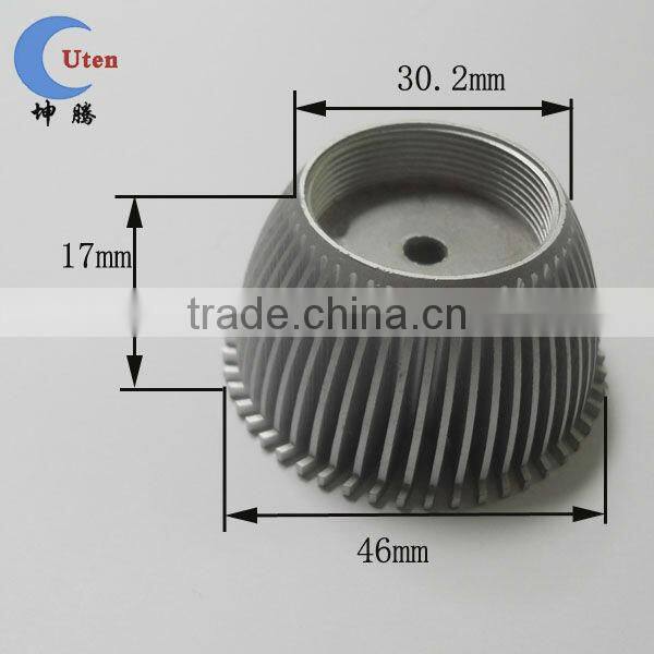 Different size and cheap custom aluminum part for LED lamp