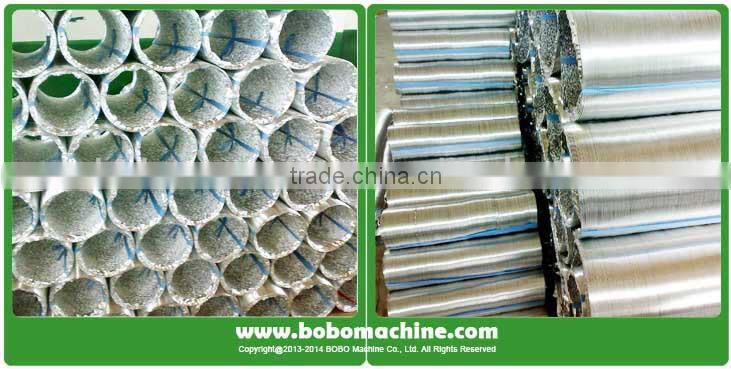 Spiral wire reinforced aluminum flexible duct forming machine