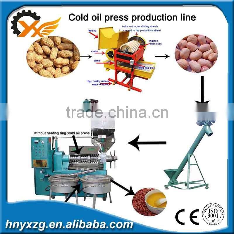 Low investment 6YL-130 150 cold oil press machine production line
