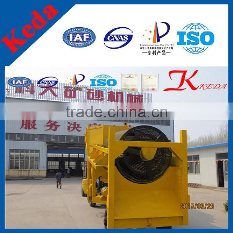Unique Design Gold Washing Machine Traveling Gold Trommel Screen
