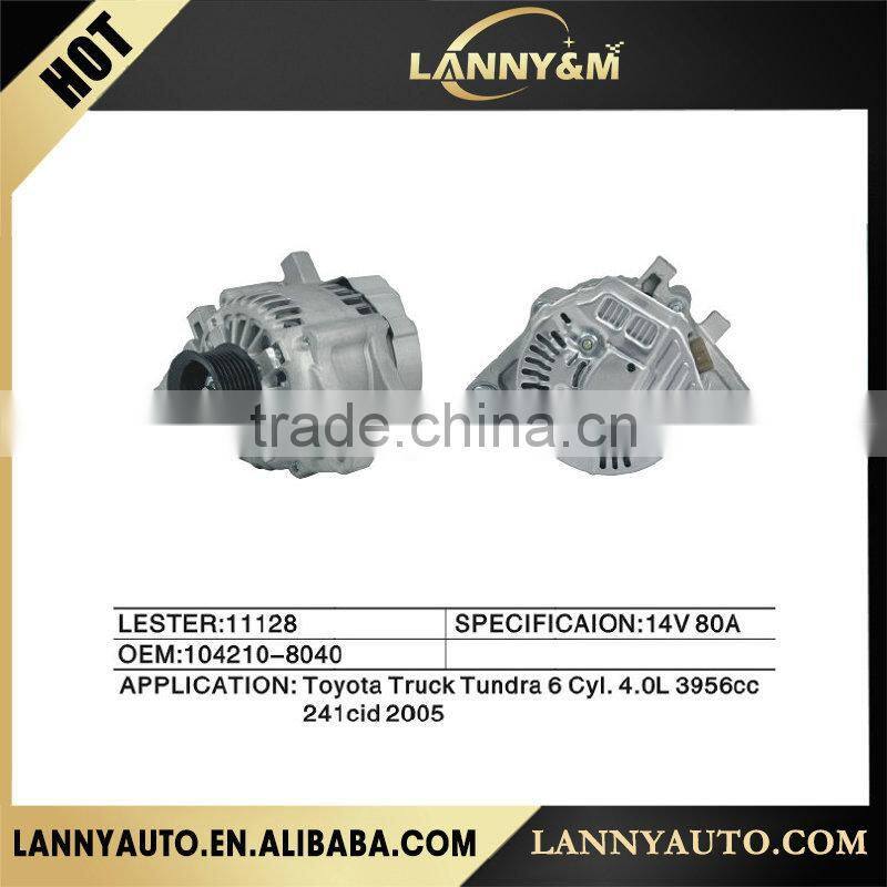 104210-8040 Auto parts 14V 80A alternator for Toyota LESTER:11128