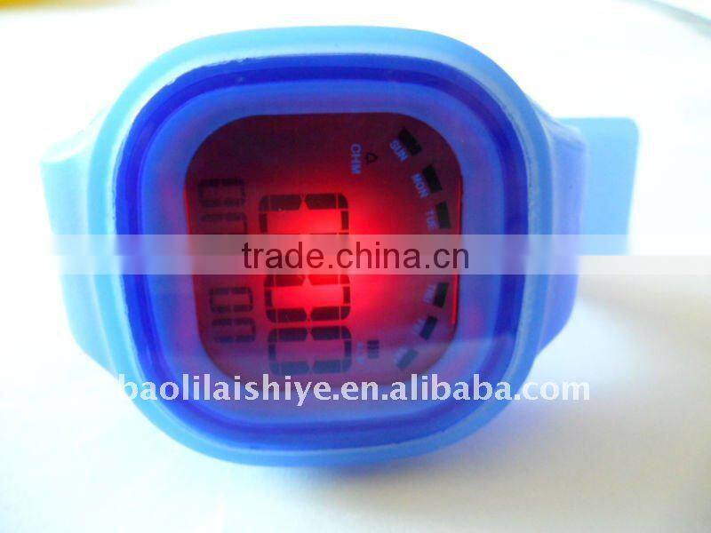 HOT sale SS.Com Jelly Silicone Watch + fashion LED light