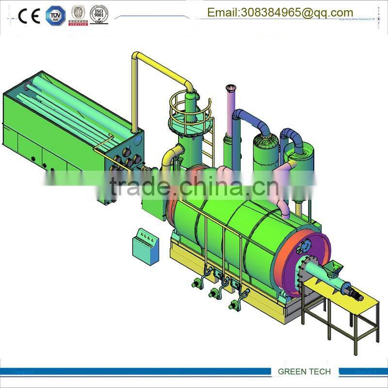 Good stability plastic recycling to diesel oil refinery plant 10TPD