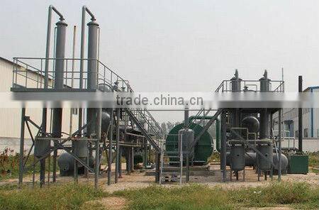 Standar flange and No air leakage end-of-life tire pyrolysis oil machine