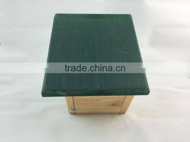 OEM natural color Wooden bird house for manufacturer wholesale