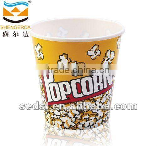 Made in China pp round plastic popcorn bucket