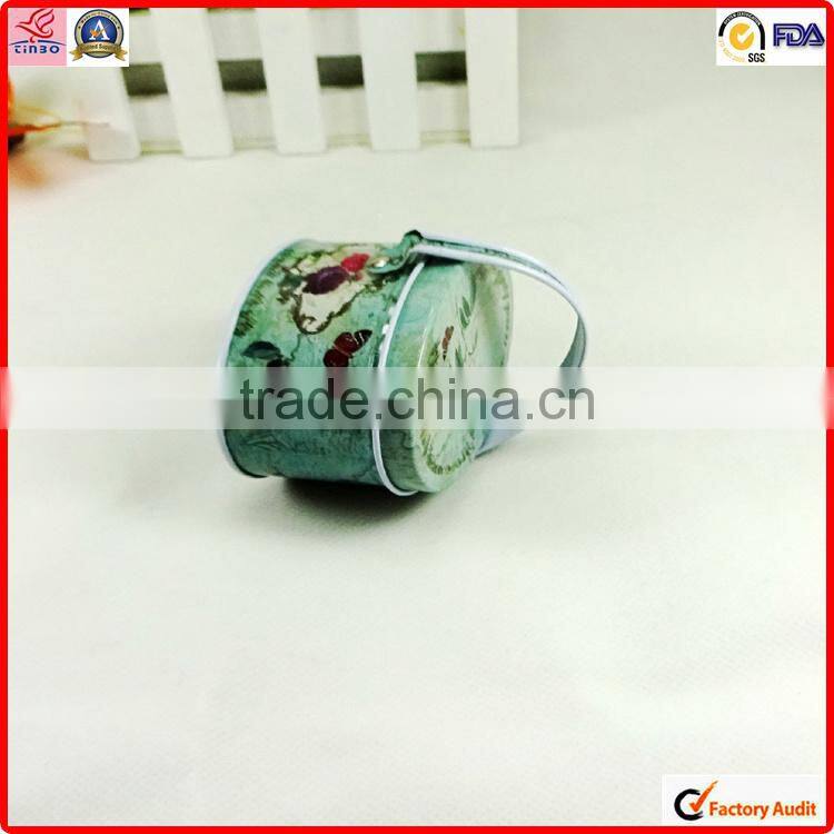 China manufacture sell oval customed colored magic tin box