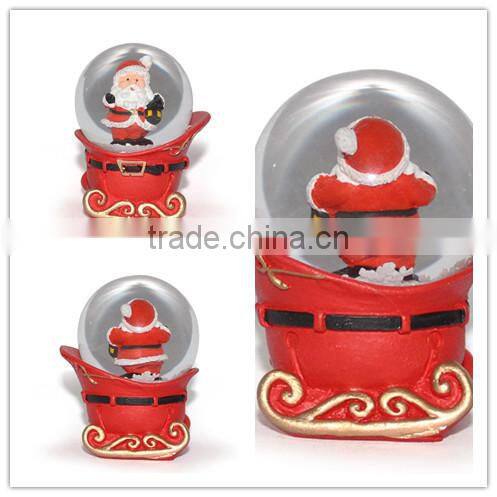 Resin snow globe souvenir snow globe with bag base