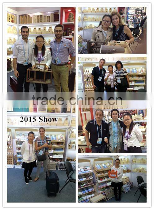 Upscale recycled decorative discount enjoyable Essential oil wooden storage box for 8 small 5 ML bottles with hinges wholesale