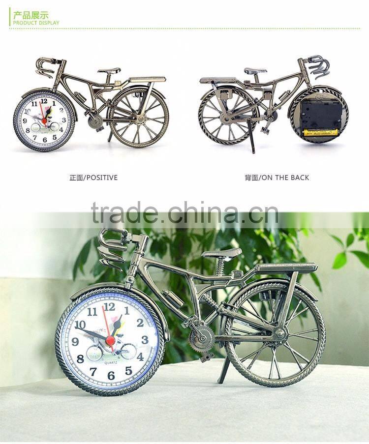 Creative Bicycle Shape Clock, Popular Home Decorative Desk European Style Digital Clock For Wholesale
