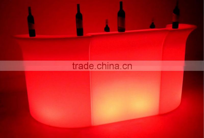 2017 Sigma16 colors change LED cheap curved commercial bar furniture for sale