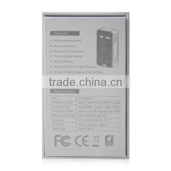 Smartphone and Tablets Laser Projection Bluetooth Virtual Keyboard for iPhone for iPad