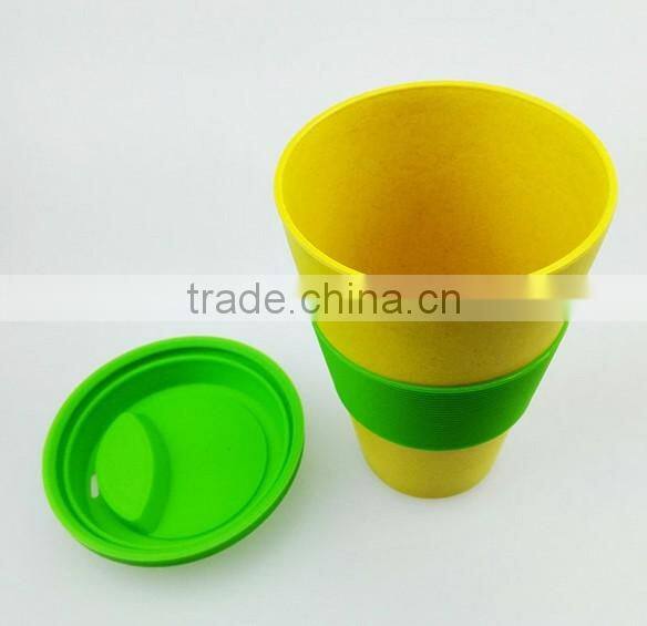 14oz bammboo fiber travel mug cup