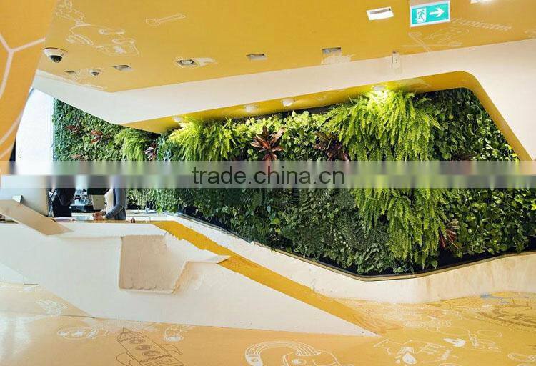 2017 hot sale factory price artificial plant wall artificial plastic plant artificial grass wall