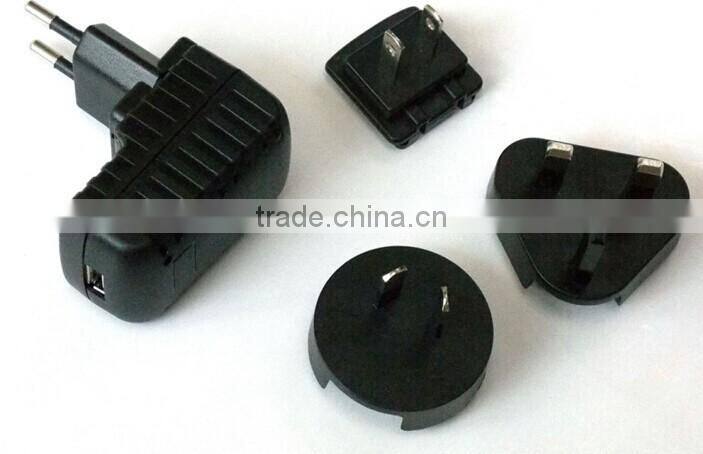 5W 10 W, DoE Level VI & CoC Tier 2 Efficiency, USB Input, Interchangeable Input Blades, Wall Plug Adapter, Ac-Dc Power supply