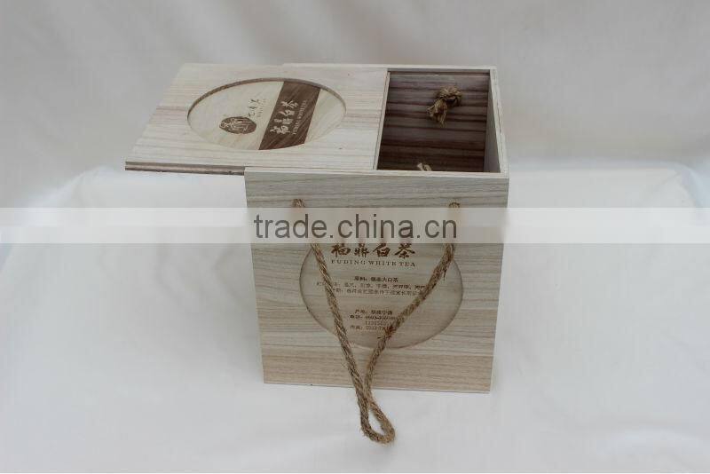 Custom new wooden tea box under promotion