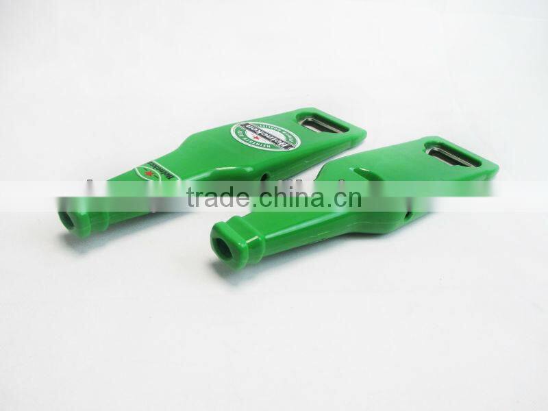 promotional 3 tones plastic whistle with bottle opener for 2018 World Cup