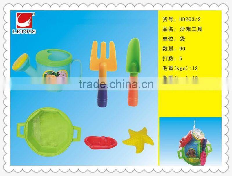 factory supply plastic beach toys 6pcs play set for kids