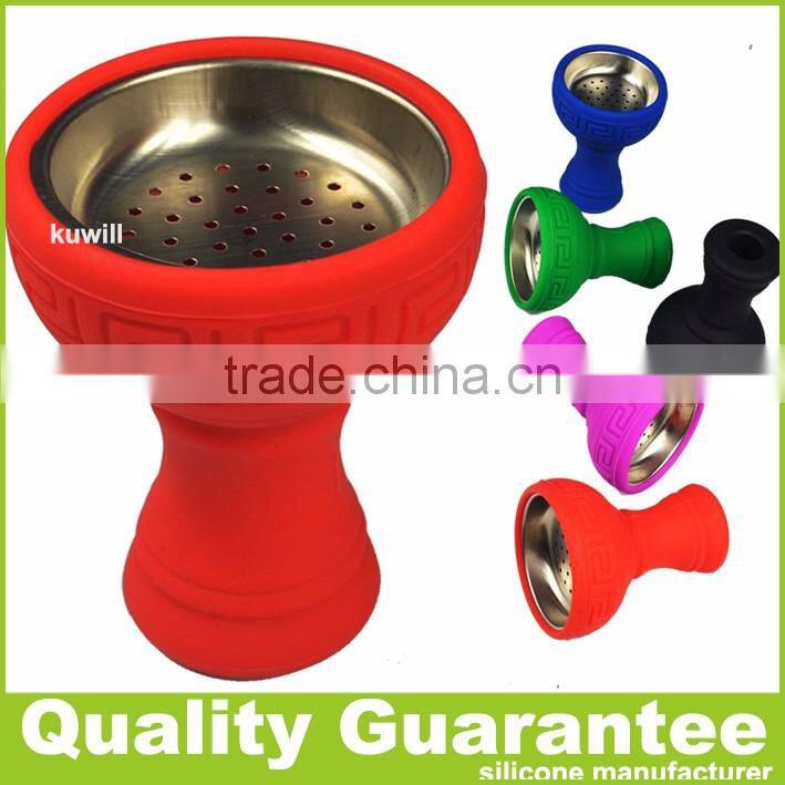Hot selling Silicone Hookah Bowl New Funnel stainless iron bowl