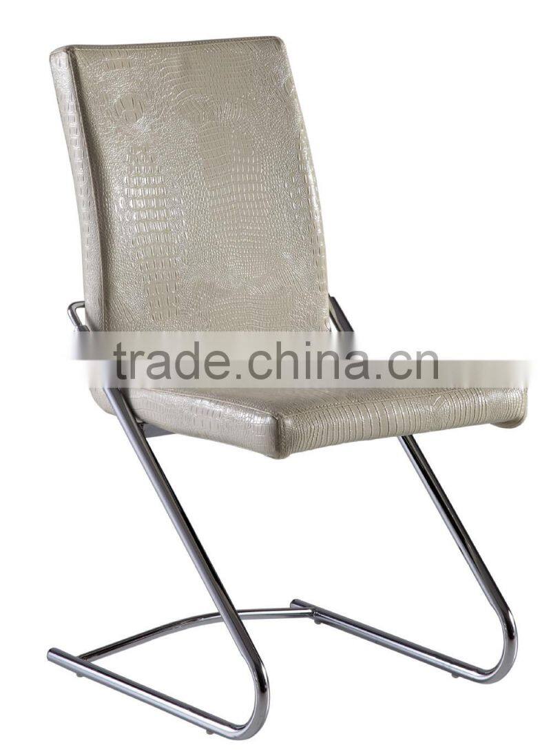 B2731 hot sale cheap black leather z shape dining chair