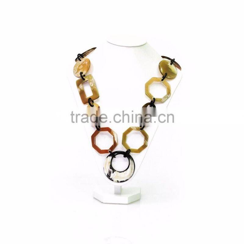 Classic necklace, made of horn in Vietnam