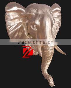 interior decorative bronze elephant head relief statues