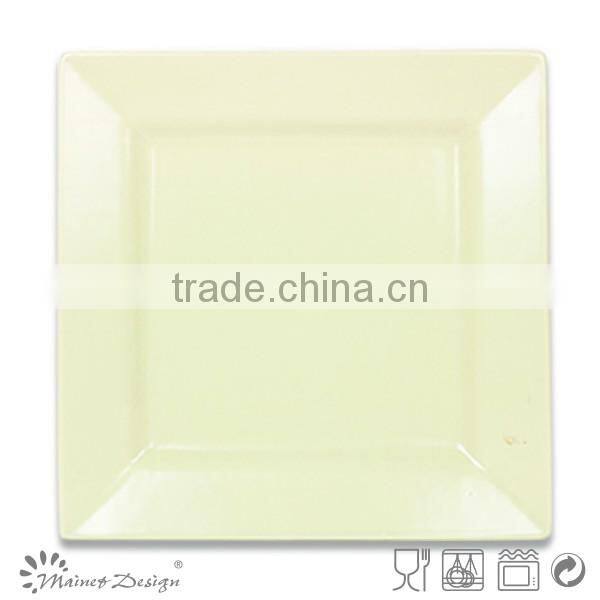 stoneware square plate for restaurant