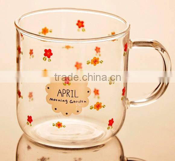clear pyrex glass coffee cup