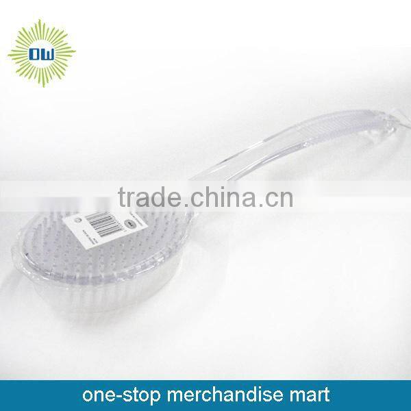 Plastic long handle bath brush