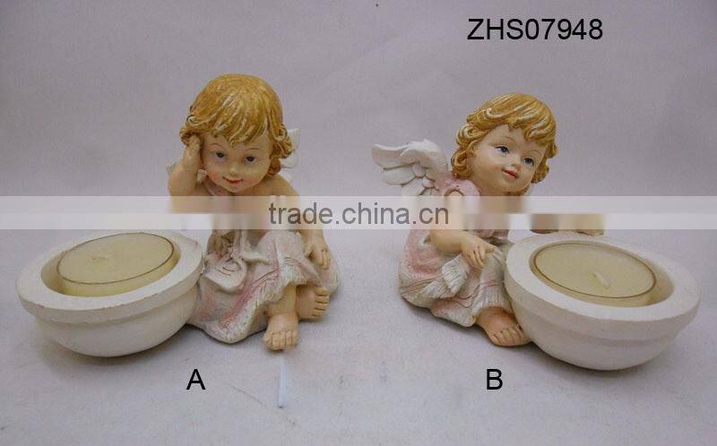 2016 Hot sale angel design wedding candle holder