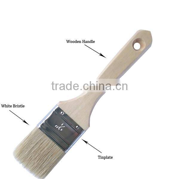 Paint Brush Wooden Handle White Bristle Central Europe Paint Tool