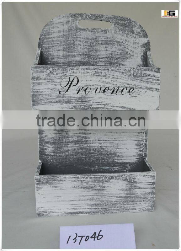 HANGING WOODEN FLOWER BASKETS